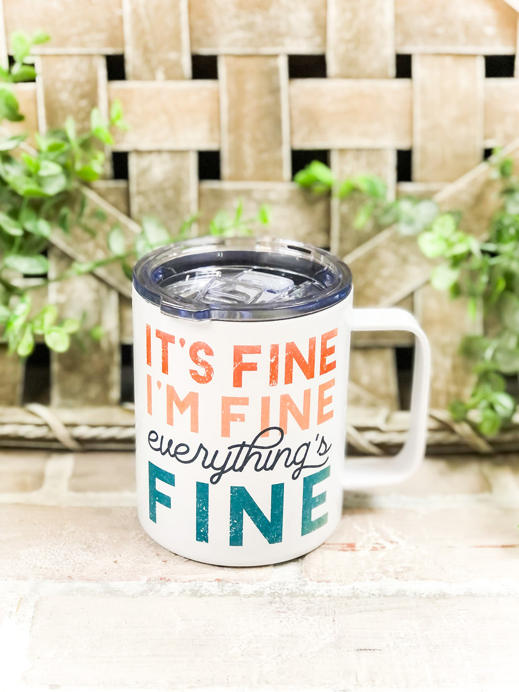 I’m Fine Camping Coffee Mug