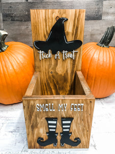 Porch Trick or Treat Box - Halloween Decor