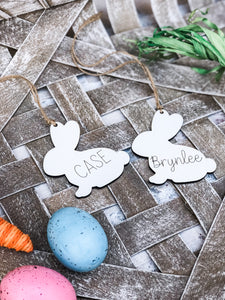 Personalized Easter Basket Bunny Tag Gift - Bunny Tag