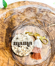 Load image into Gallery viewer, Mom Wood Tassel Keychain - Gift
