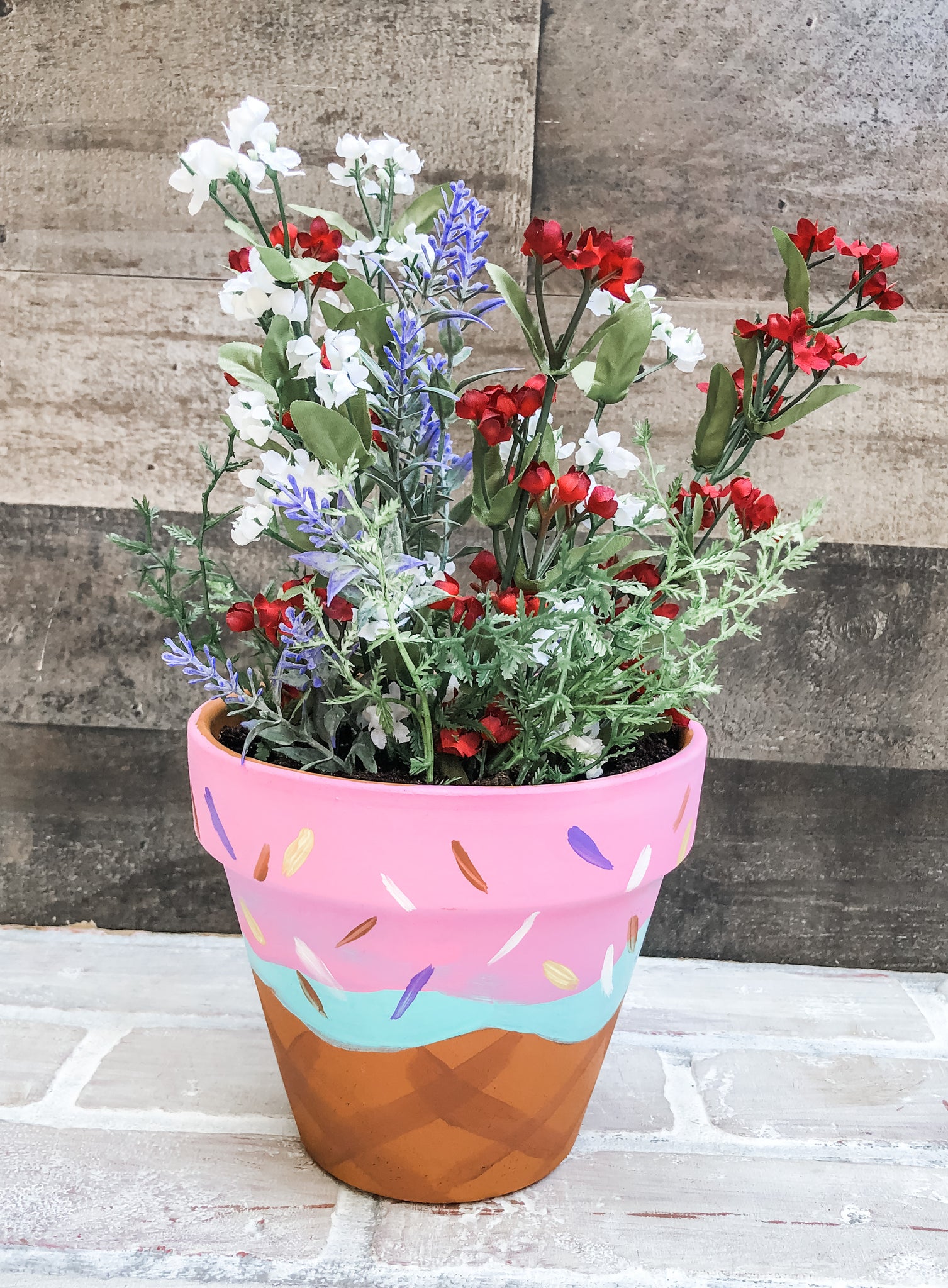 plant pot painting kit Ice Cream Pot Painting Kit for Kids - DIY - Craft for Child