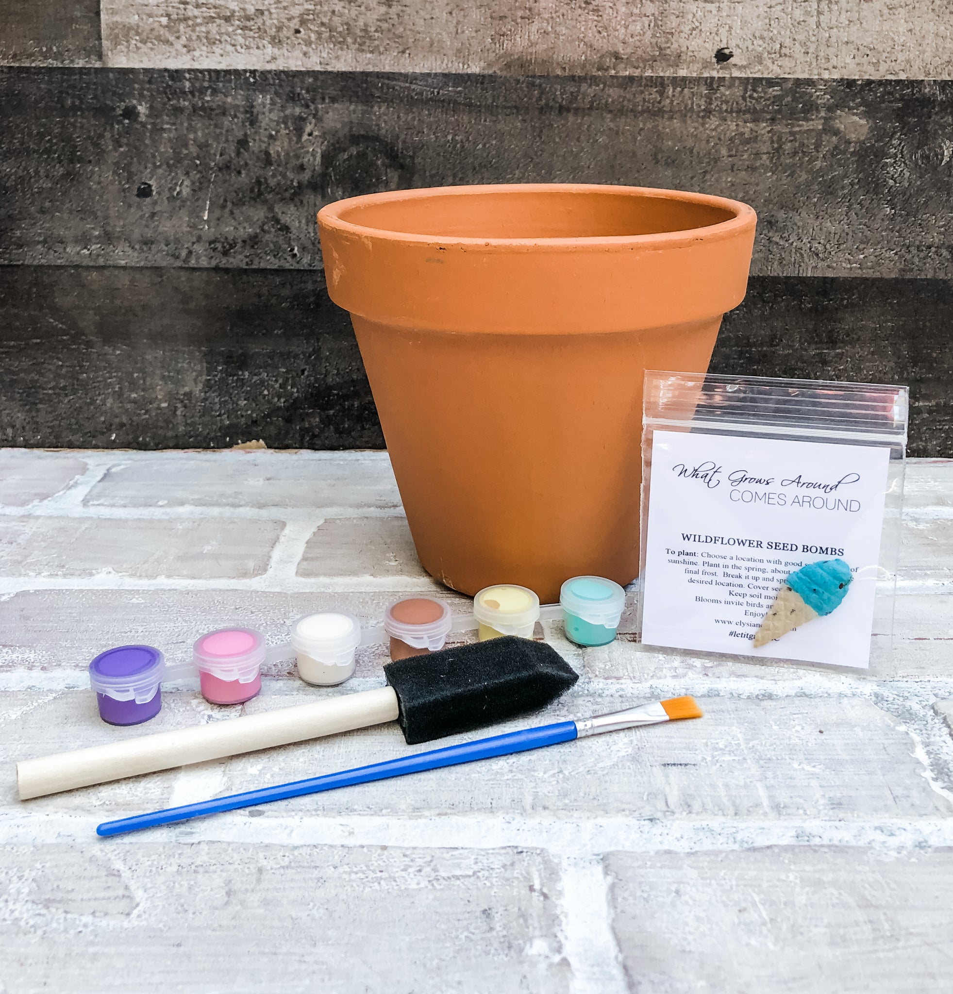paint a plant pot kit Ice Cream Pot Painting Kit for Kids - DIY - Craft for Child