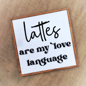 Personalized Love Language Sign - Gift