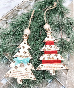 Child Height Keepsake Christmas Ornament - Personalized