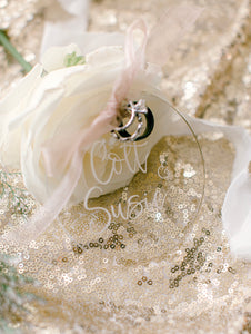 Wedding Ring Display - Keepsake Ornament