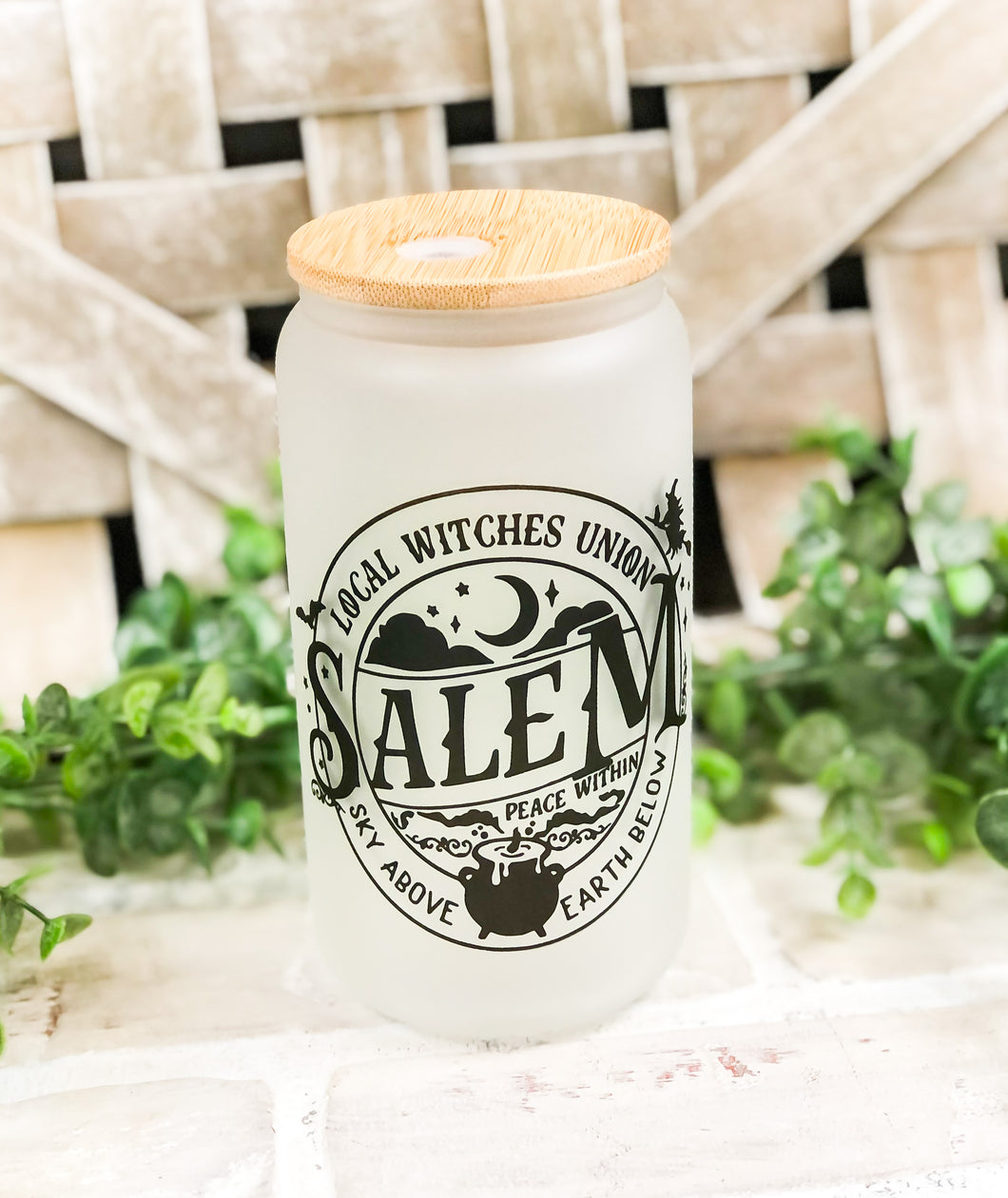 Salem Libbey Beer Can Glass